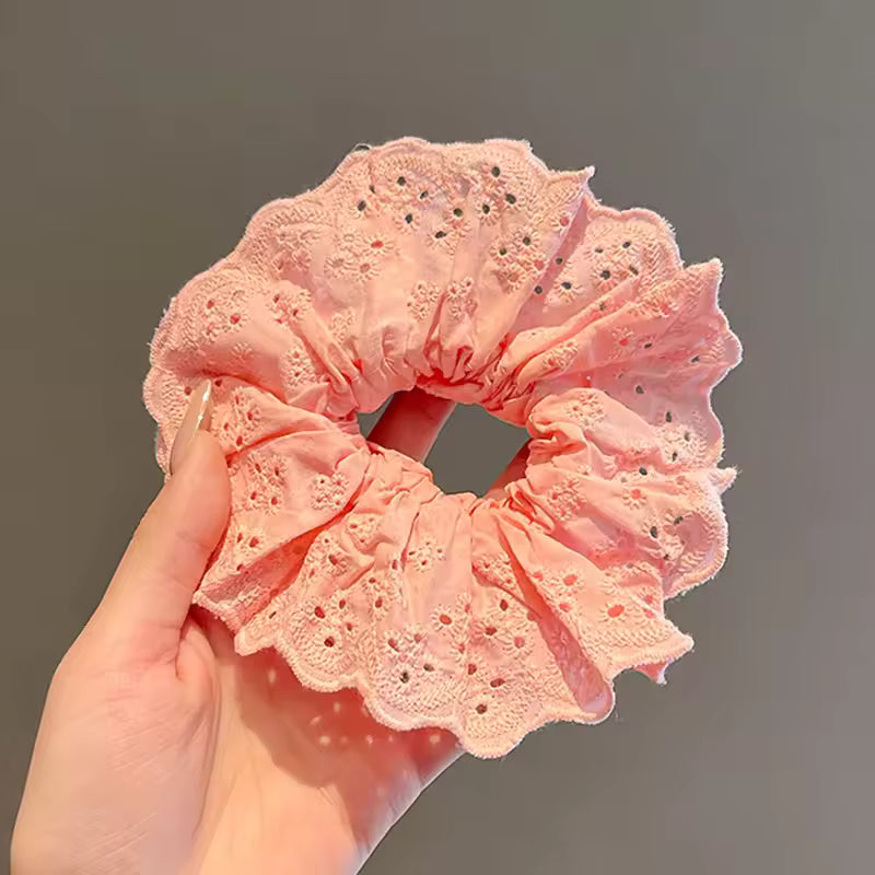 Lace Fabric Scrunchie Hair Band