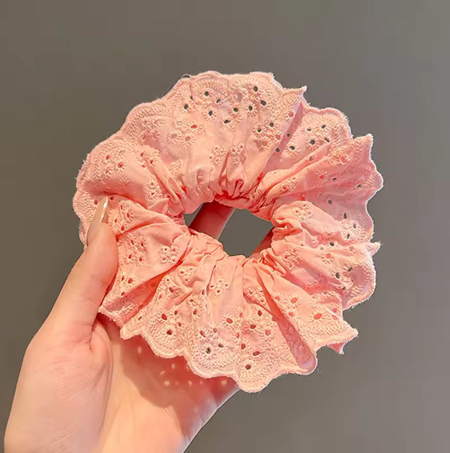 Lace Fabric Scrunchie Hair Band