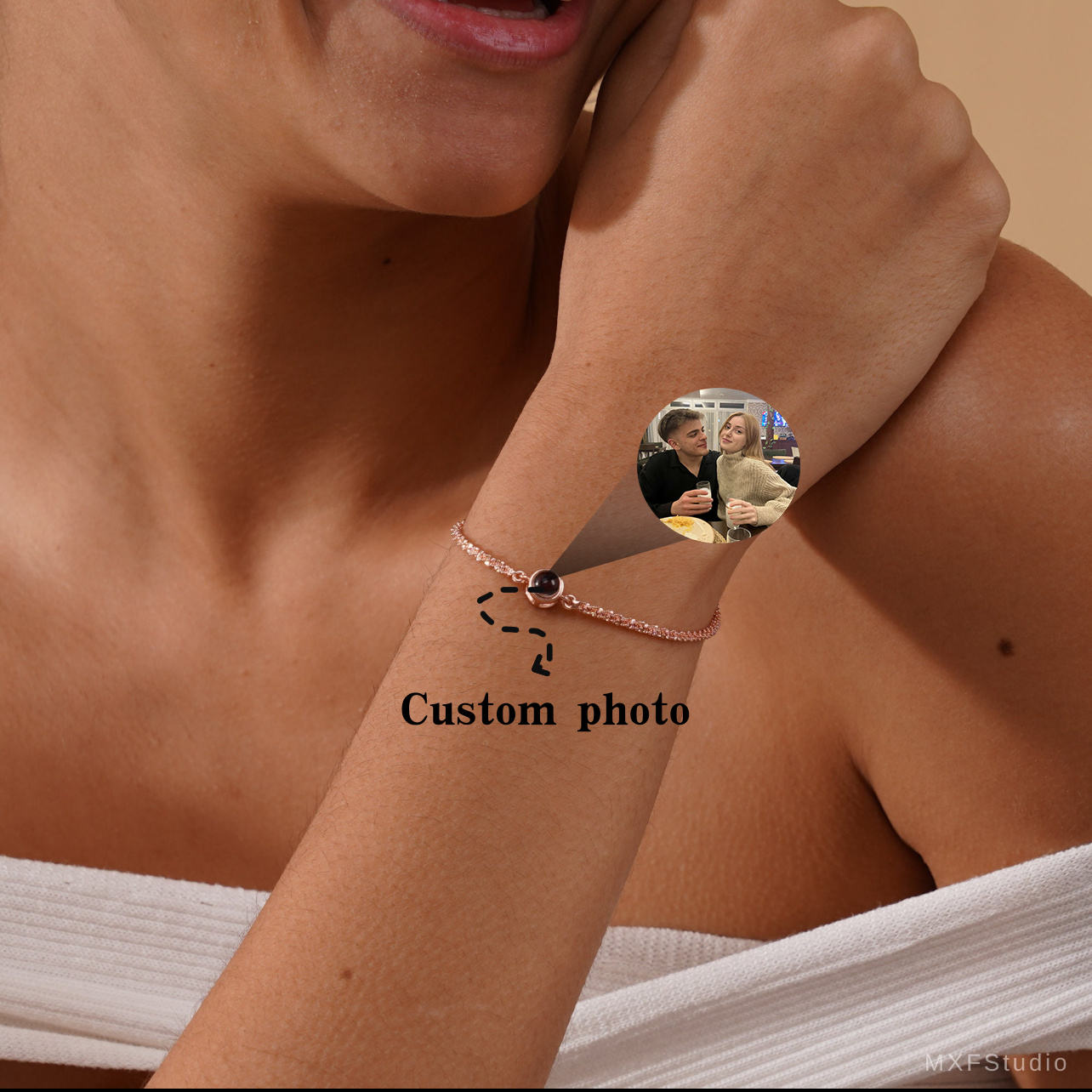 Personalized Photo Projection Bracelet