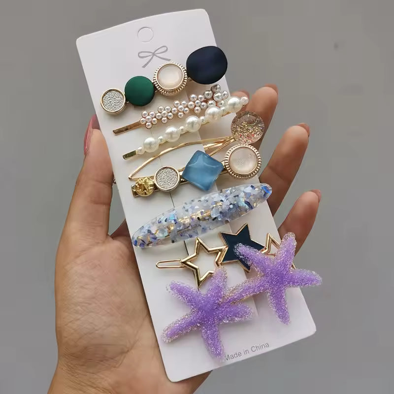 Korean Fashion Pearls Hair Clips