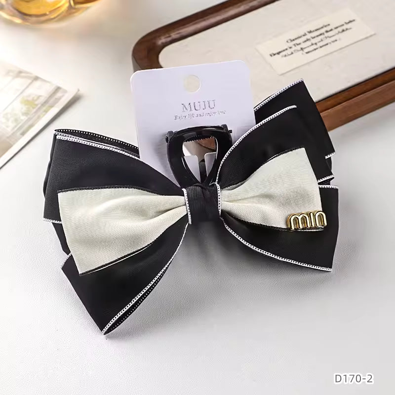 Butterfly Bow Fabric Hair Claw Clip