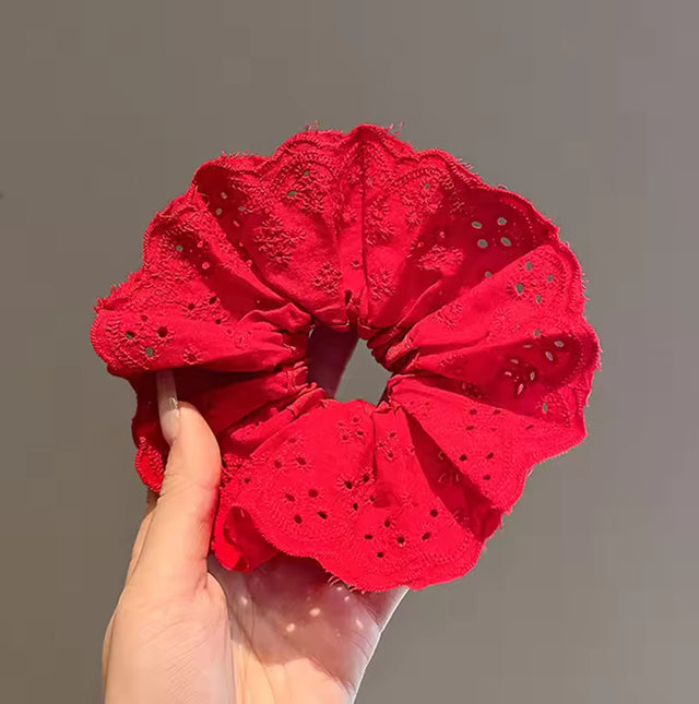Lace Fabric Scrunchie Hair Band