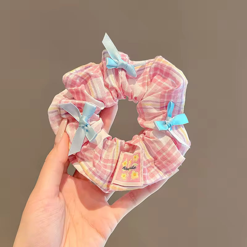 Pastel Lace Ribbon Scrunchie