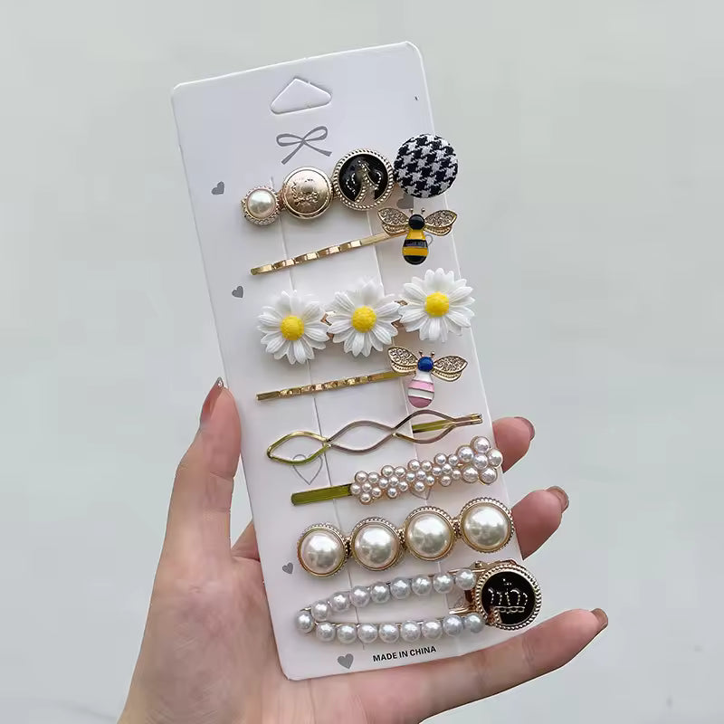 Korean Fashion Pearls Hair Clips