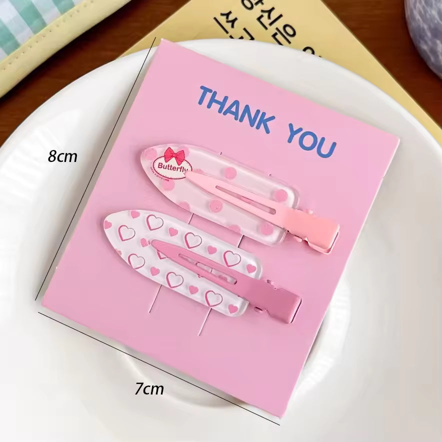 Spring Print Hair Clip Set