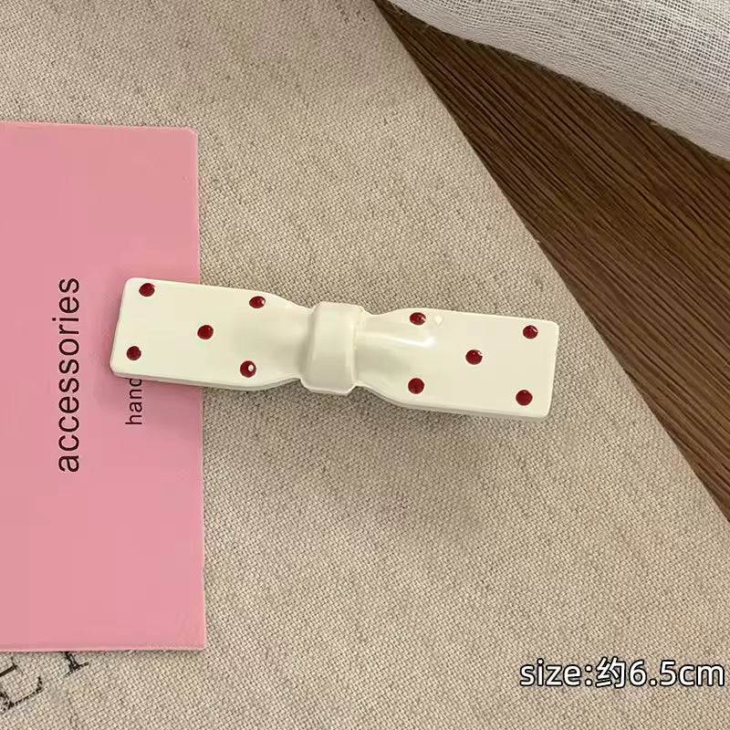 High Quality Vintage Polka Dot Hair Clip