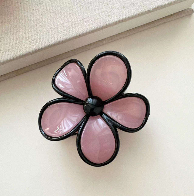 Floral Acrylic Hair Claw Clip