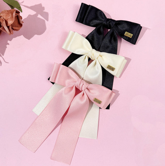 Elegant Long Bow Hair Clip