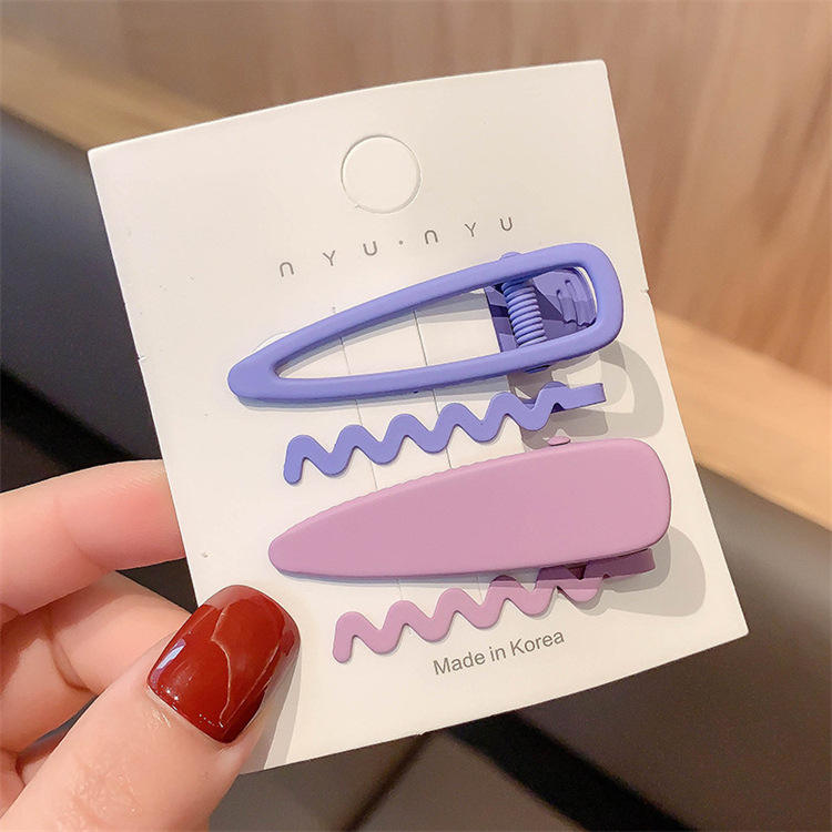 Minimal Matte Hair Clip Set