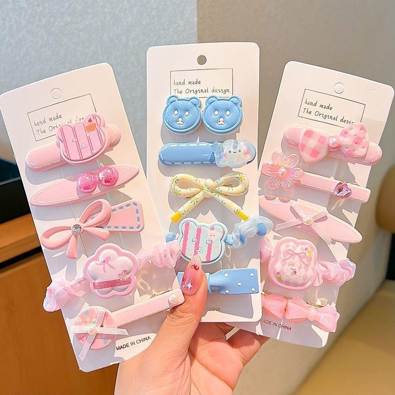 Pastel Cute Hair Clip Set for Girls (Multi-Piece)