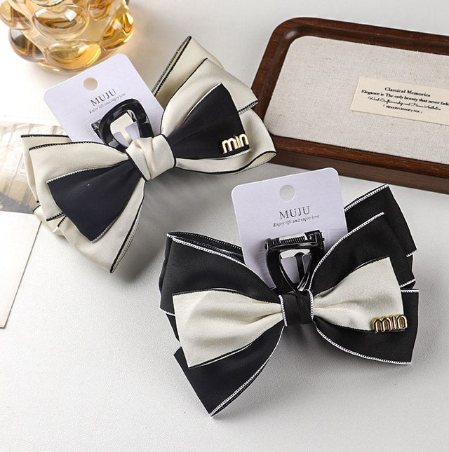 Butterfly Bow Fabric Hair Claw Clip