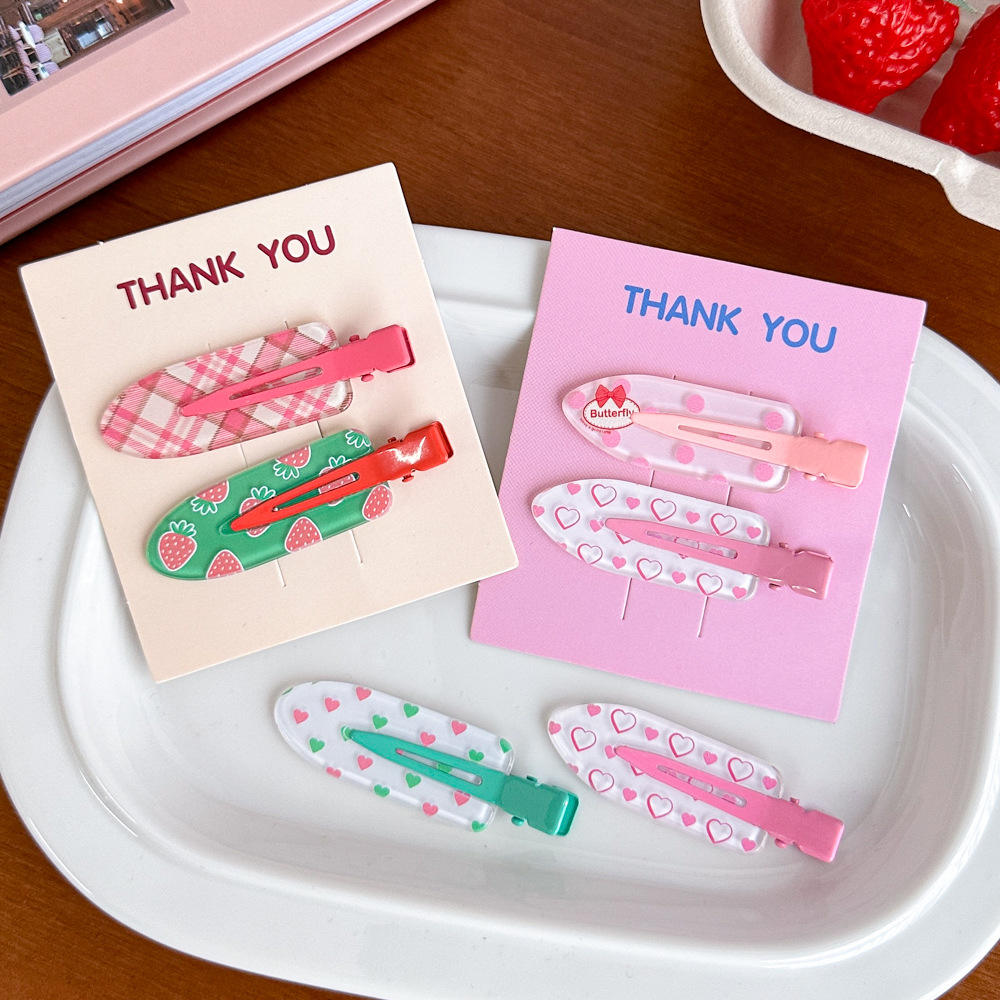 Spring Print Hair Clip Set