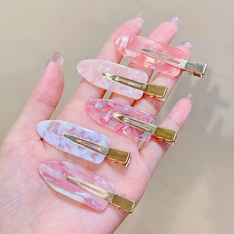 Cherry Blossom Powder Acetate Traceless No Bend Hair Clip
