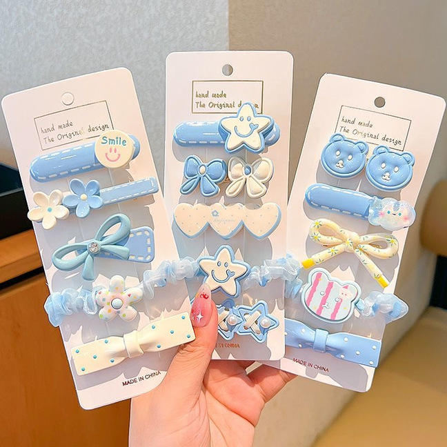 Pastel Cute Hair Clip Set for Girls (Multi-Piece)