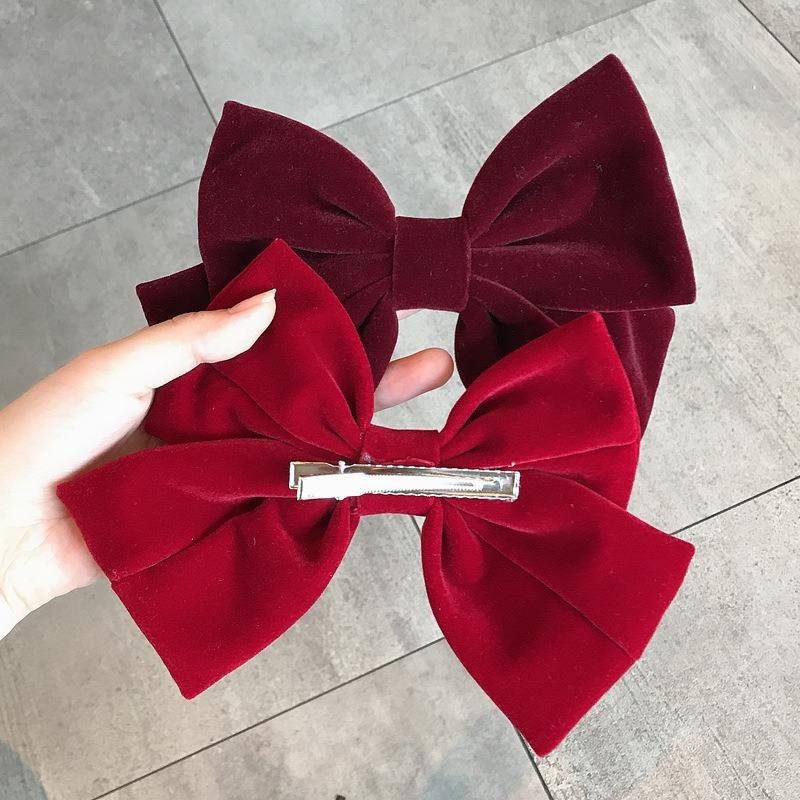 Velvet Bow Hair Clip