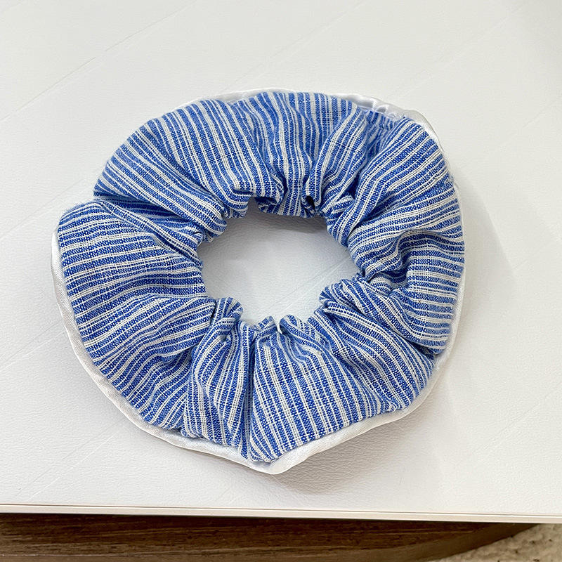 Vintage Stripe Cotton Scrunchie