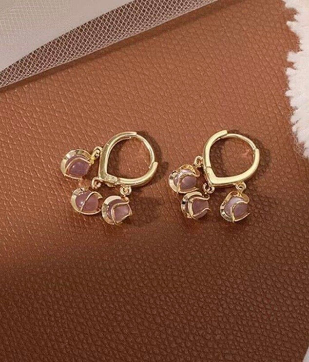 The Pearly Romance Hoop Style Earings