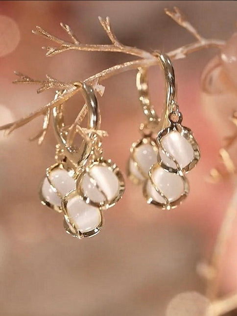The Pearly Romance Hoop Style Earings