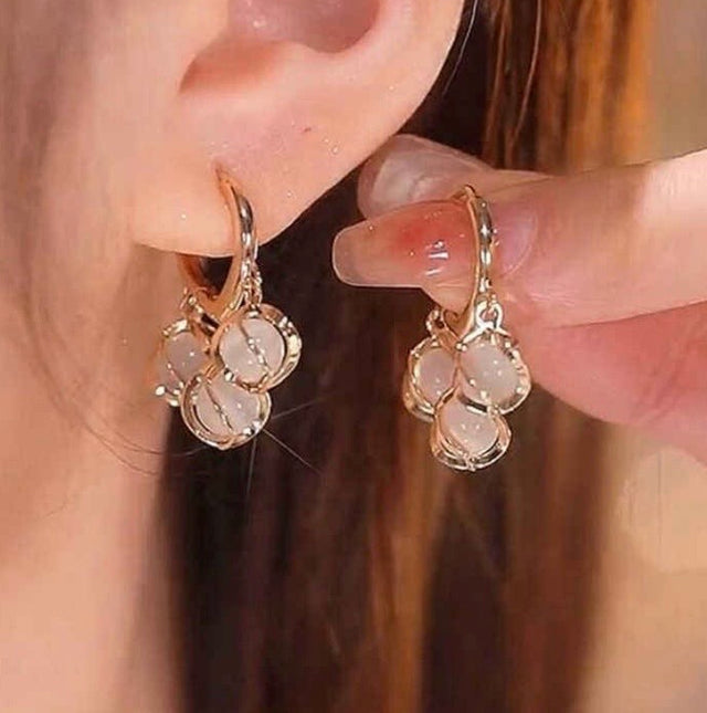 The Pearly Romance Hoop Style Earings