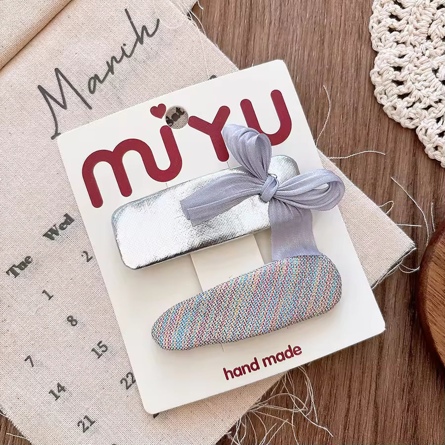 Korean Style Mix Color Sweet Bow Hairpin