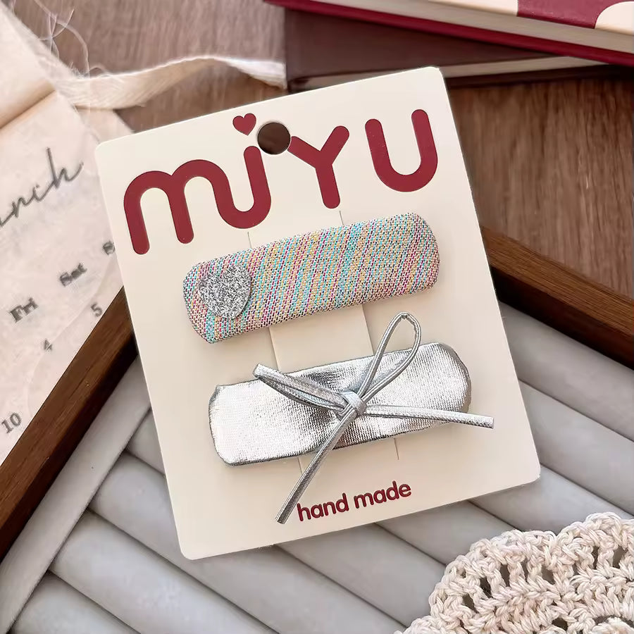 Korean Style Mix Color Sweet Bow Hairpin