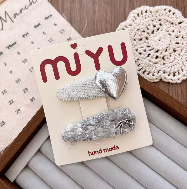 Korean Style Mix Color Sweet Bow Hairpin