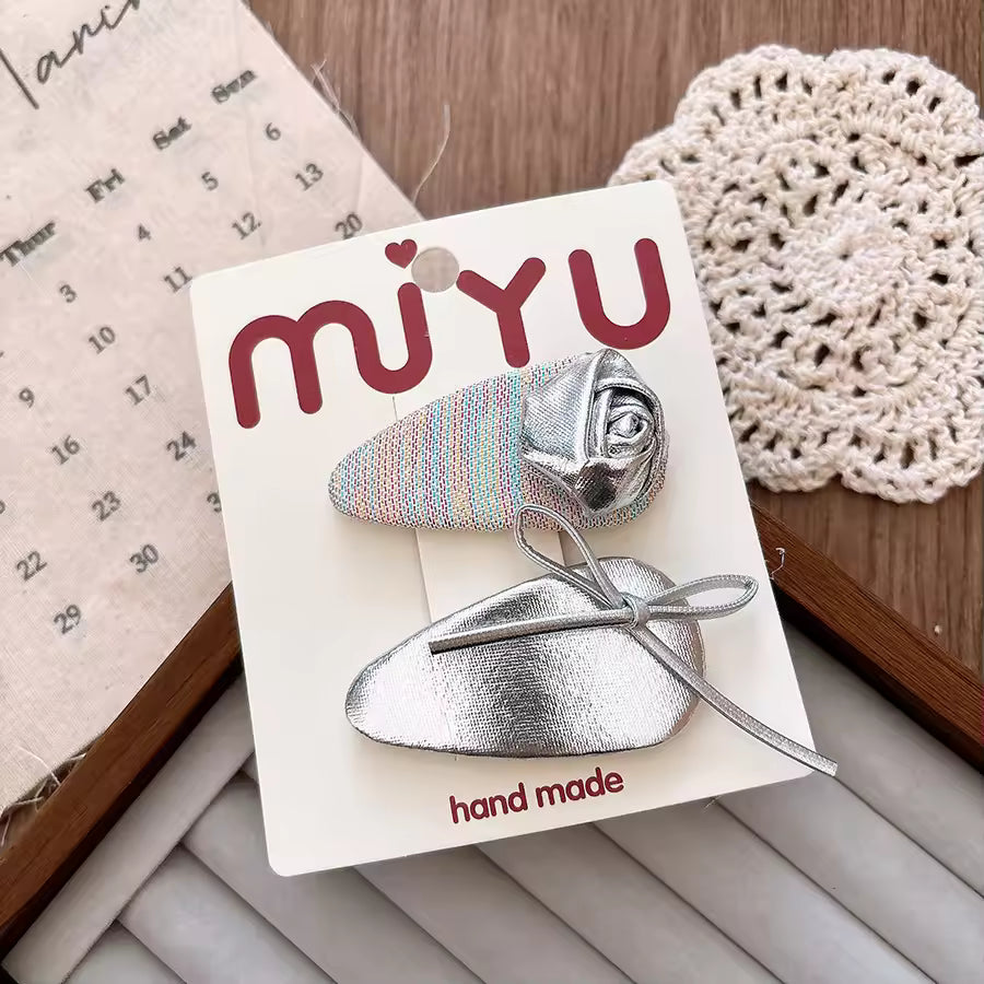 Korean Style Mix Color Sweet Bow Hairpin