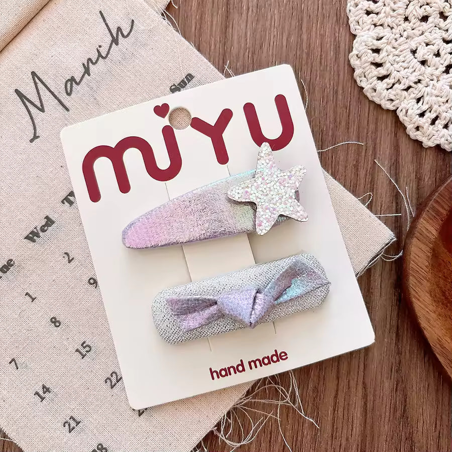 Korean Style Mix Color Sweet Bow Hairpin