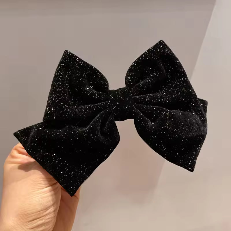 Velvet Bow Hair Clip
